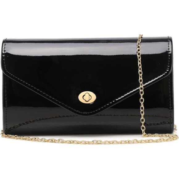 Envelope Clutch for Formal Party Black - Picture 1 of 8